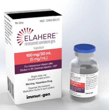 FDA批准 Elahere 用于治疗铂类耐药卵巢癌