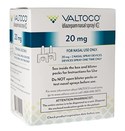 NEURELIS 获得 Valtoco®（地西泮鼻腔喷雾剂）Civ 的新橙皮书美国专利